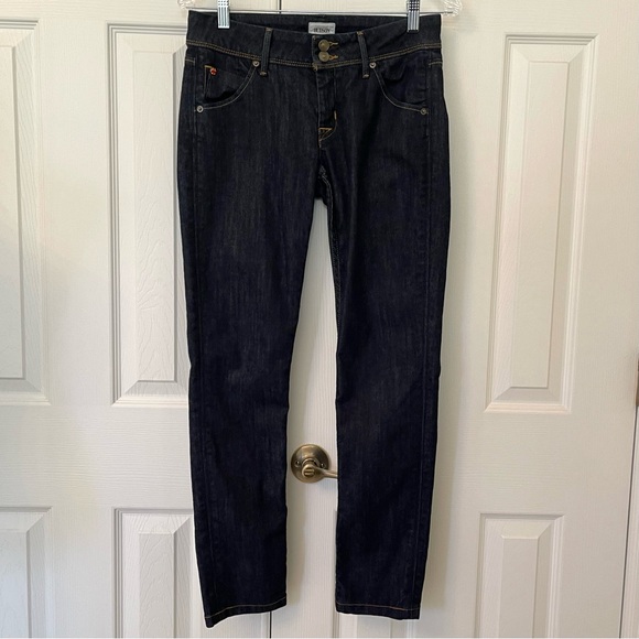 Hudson Dark Wash Colin Flap Skinny Jeans - Picture 2 of 15